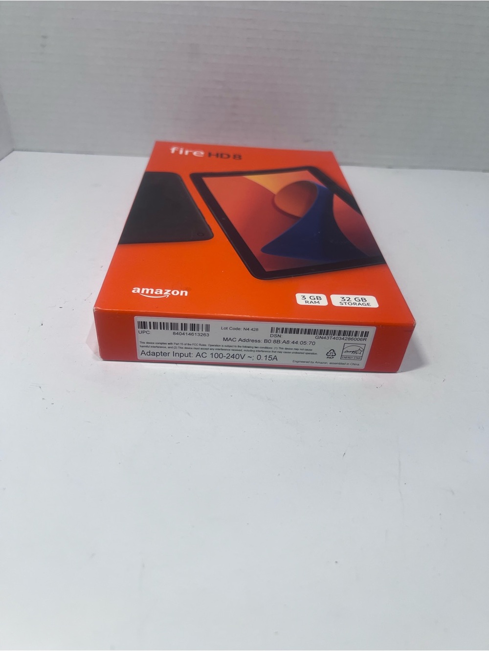 Amazon Fire HD 8 Tablet in Bright Orange Box - Picture 3 of 3